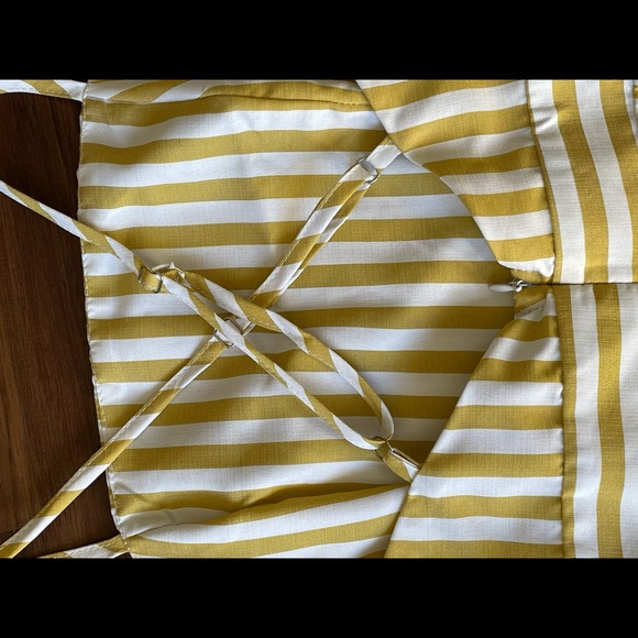 Yellow Striped Summer Dress (S) - Picture 11 of 12